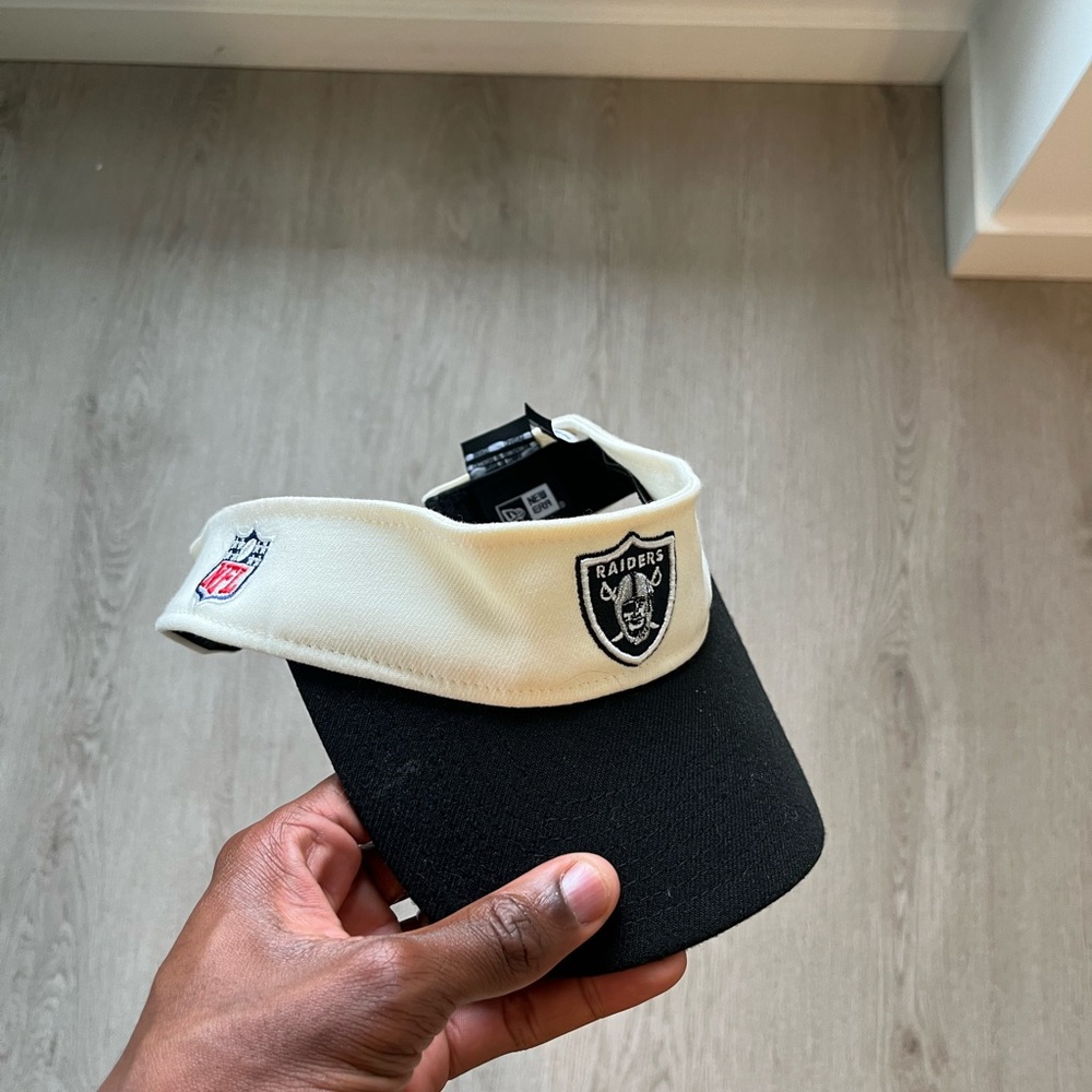 Raiders Black and Cream Visor - Sample